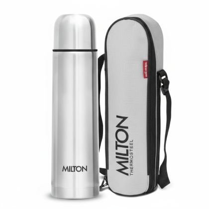Milton Flip Lid 750 Thermosteel 500 ml Water Bottle, 24 Hr Hot and Cold I Leak Proof Lid with Jacket